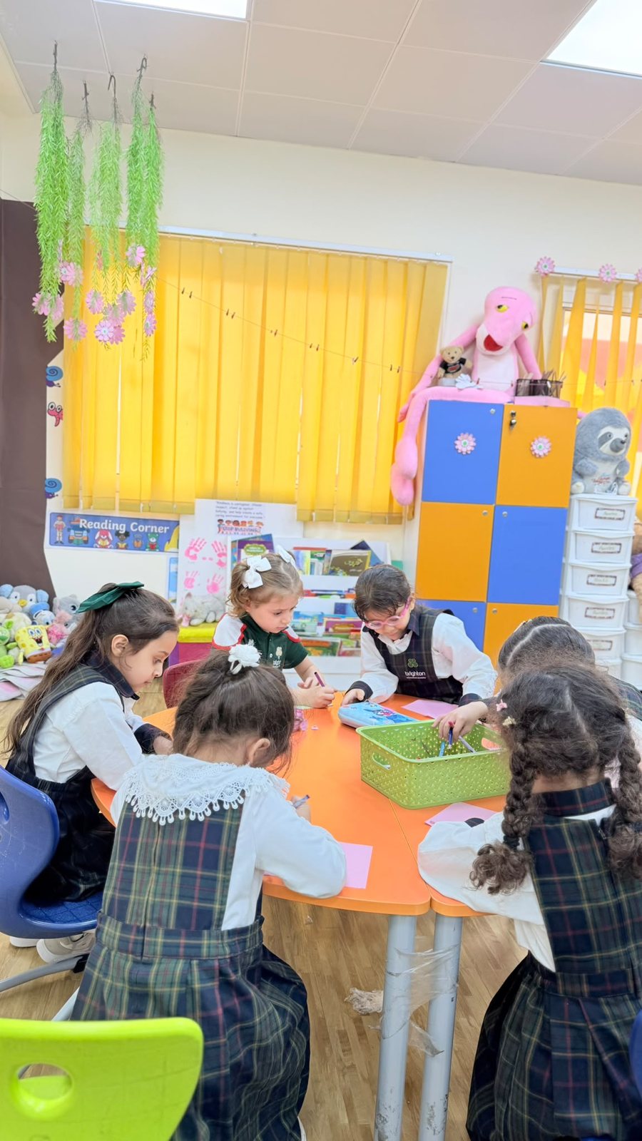 Group work at the activity table