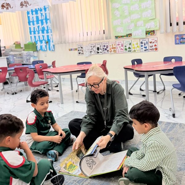 Story time with our teacher