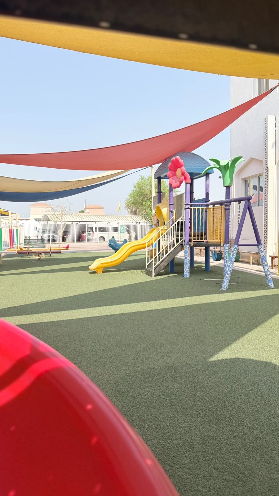Slides and climbing frames