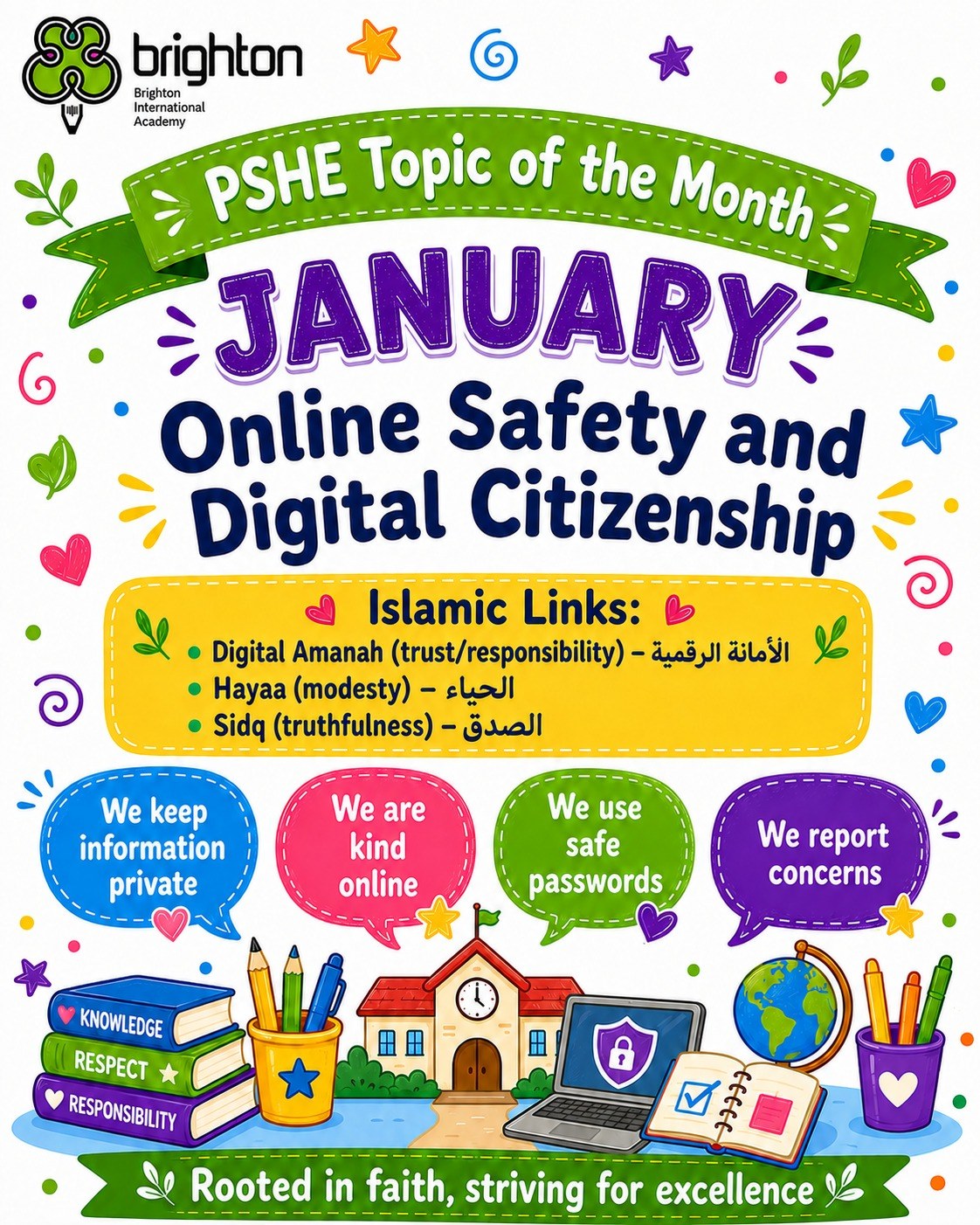 January — Online safety and digital citizenship